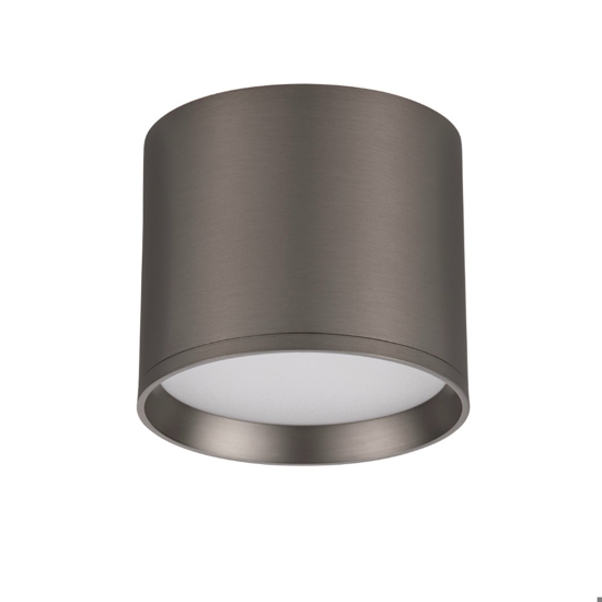 Faretto da osoffitto nickel nero led 10w 3000k cilindro
