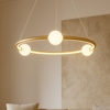 Lampadario camera matrimoniale cerchio design oro led 37w 3000k