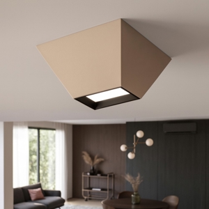 Plafoniera beige moderna led 3000k per ingresso corridoio