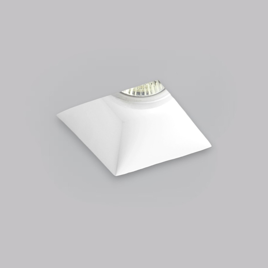 Faretto di gesso quadrato da incasso per controsoffitto