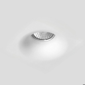 Faretto di gesso tondo da incasso a soffitto