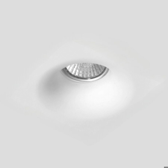 Faretto di gesso tondo da incasso a soffitto
