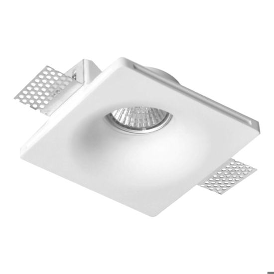 Faretto di gesso tondo da incasso a soffitto