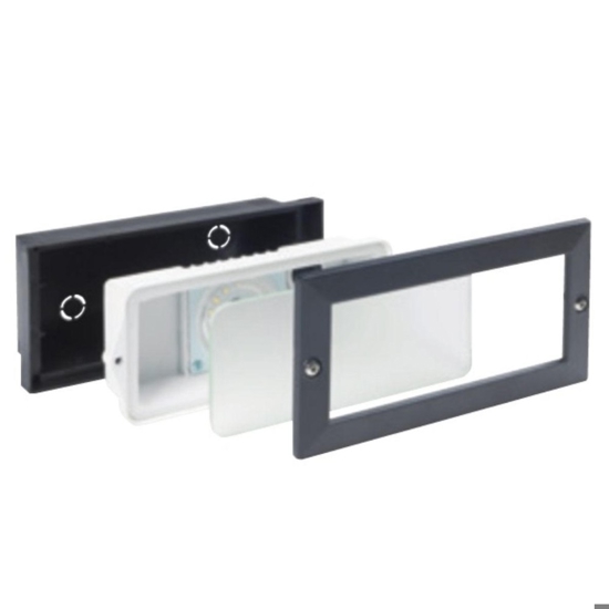 Segnapasso led per esterni 10w 4000k nero da incasso