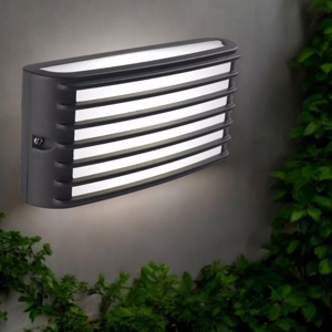 Applique da esterno moderna led 10w 4000k grigio