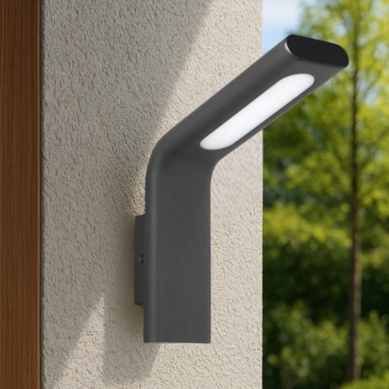 Applique da esterno antracite 10w 3000k moderna