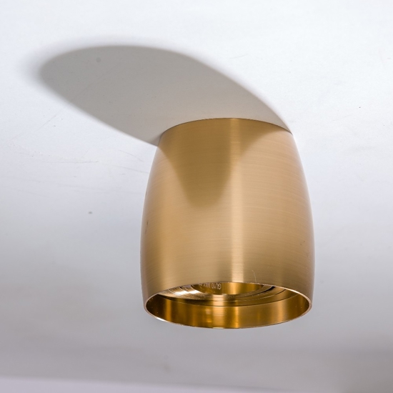Faretto oro rame lampada da soffitto orientabile design moderno