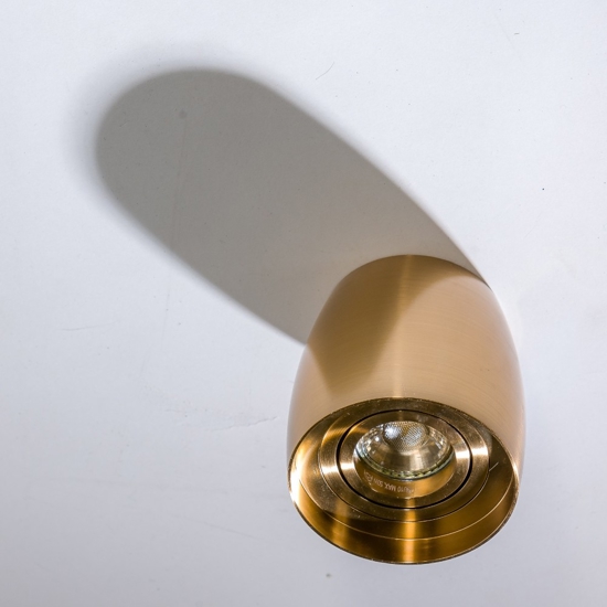 Faretto oro rame lampada da soffitto orientabile design moderno