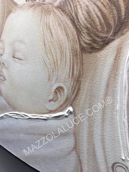 Mini capezzale da comodino 10x10cm quadretto sacra famiglia