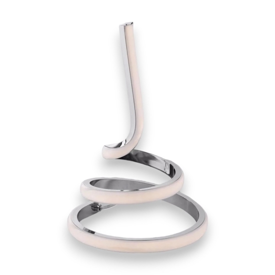 Abat-jour lampada da comodino ricciolo moderna led 15w 4500k fp