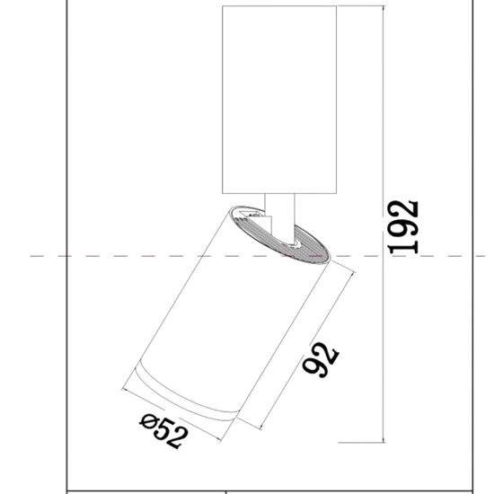 Faretto da soffitto focus bianco orientabile maytoni