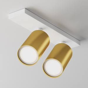 Maytoni focus plafoniera da soffitto con 2 faretti orientabili
