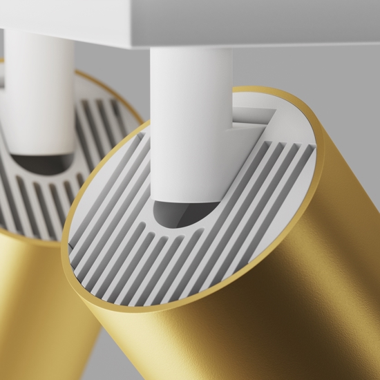 Maytoni focus plafoniera da soffitto con 2 faretti orientabili