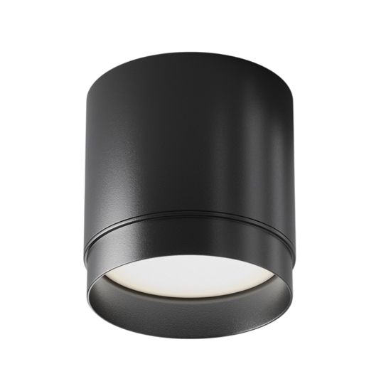 Faretto da soffitto cilindro nero maytoni polar