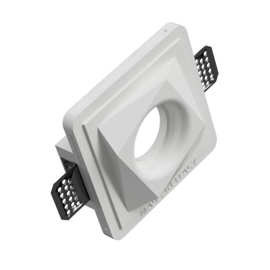 Faretto forma diamante da incasso in gesso per controsoffitto