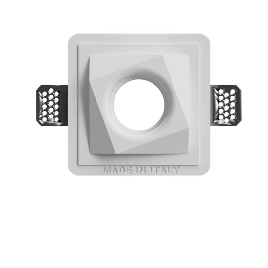 Faretto forma diamante da incasso in gesso per controsoffitto