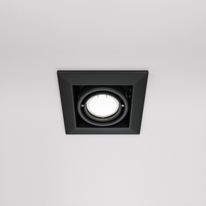 Faretto da incasso a soffitto nero quadrato orientabile maytoni m