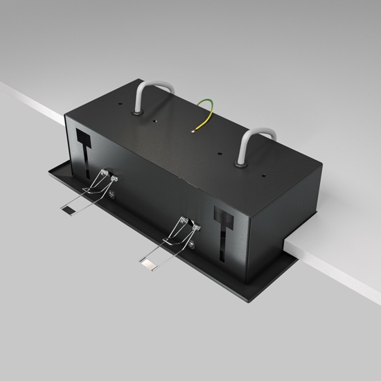 Cestello faretto da incasso soffitto nero maytoni metal modern