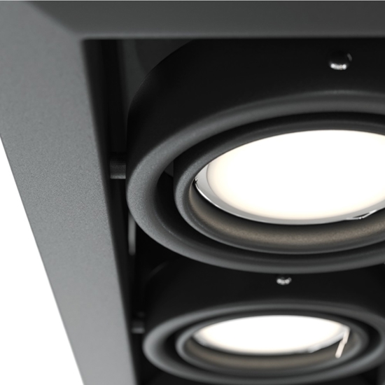 Cestello faretto da incasso soffitto nero maytoni metal modern