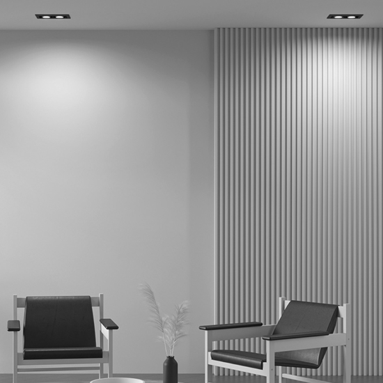 Cestello faretto da incasso soffitto nero maytoni metal modern