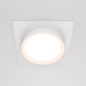 Maytoni faretto da incasso a soffitto hoop bianco rotondo gx53 maytoni