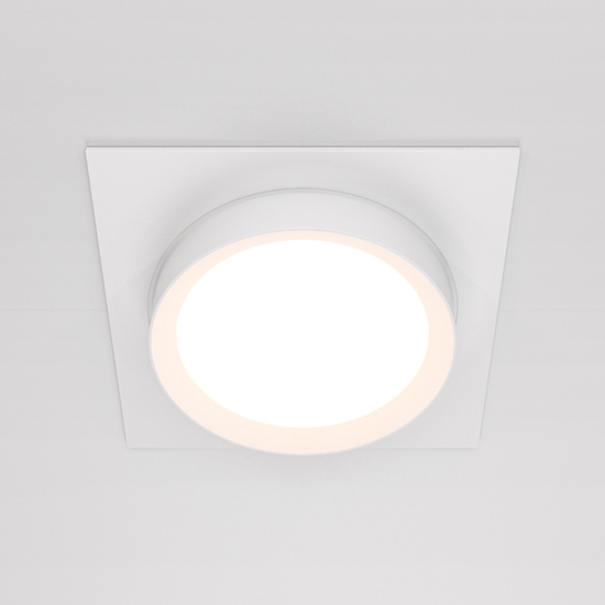 Maytoni faretto da incasso a soffitto hoop bianco rotondo gx53 maytoni