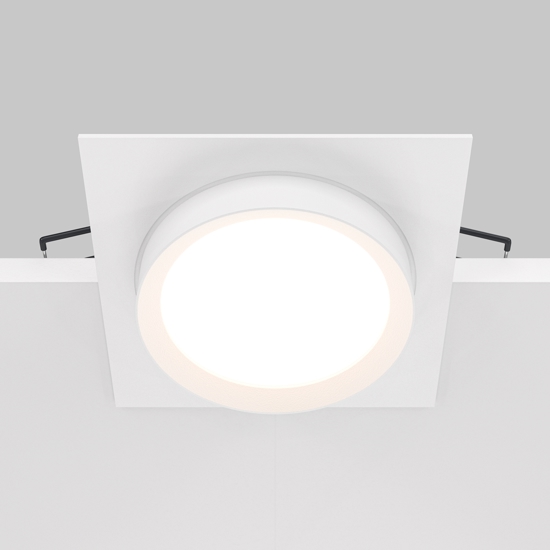 Maytoni faretto da incasso a soffitto hoop bianco rotondo gx53 maytoni