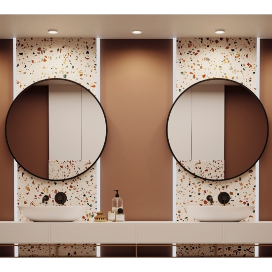 Faretto da incasso a soffitto nero oro gx53 maytoni hoop