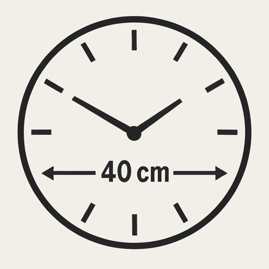 Orologio per parete 40cm elegance gold moderno rotondo in resina