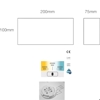 Applique acrilico bianco da esterno led 8w cct 3000k 4000k 6500k