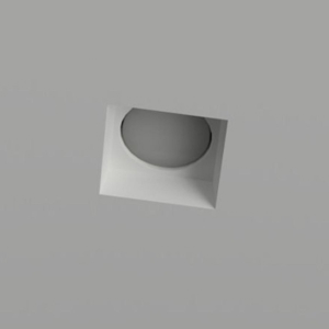 Faretto di gesso quadrato da incasso a soffitto gx53