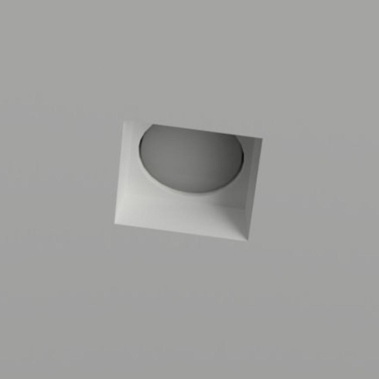 Faretto di gesso quadrato da incasso a soffitto gx53