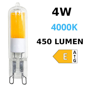 Lampadina top light g9 cob led 4w 4000k 450 lumen