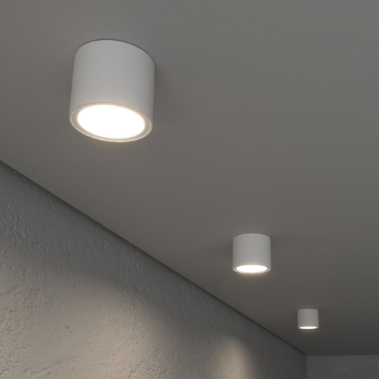 Faretto per esterno bianco tondo ip54