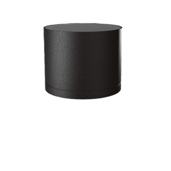 Faretto da esterno a soffitto cilindro nero ip54