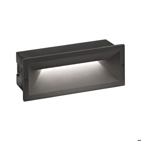 Segnapasso led incasso da esterno 13w 4000k antracite gea luce ohrm