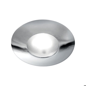 Faretto bagno doccia da incasso a soffitto cromato rotondo gea luce