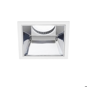 Faretto da incasso per soffitto gea luce quadrato cromo ceres