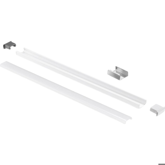Gea luce profilo plafone bianco 2mt per strip led max 10mm