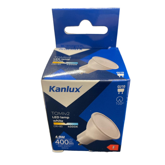 Toplight lampadina led gu10 5w 4000k 400lm ottica 100