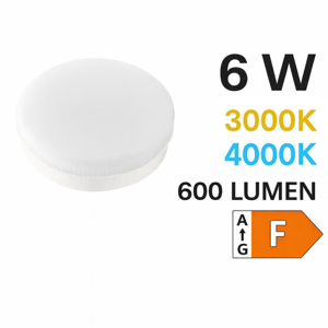 Toplight lampadina led gx53 6w 3000k-4000k 600 lumen