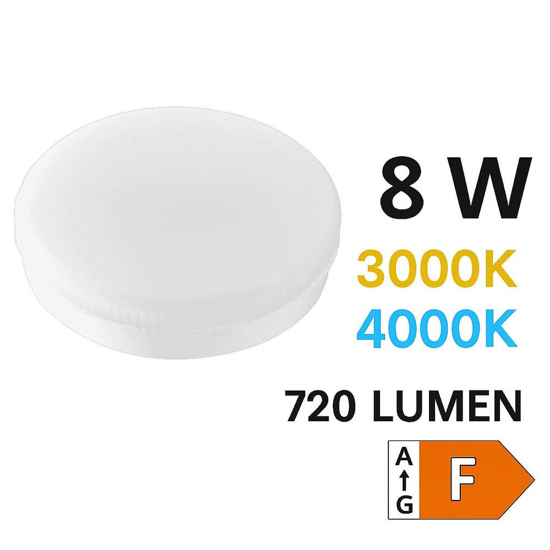 Lampadina led gx53 switch 3000-4000 8w 720lm toplight