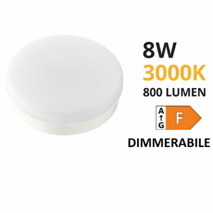 Toplight lampadina led gx53 dimmerabile 3000k 800 lumen