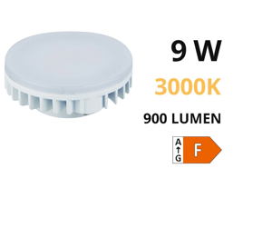 Lampadina top light gx53 led 9w 3000k 900 lumen