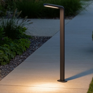 Lampione da giardino moderno antracite 10w 3000k