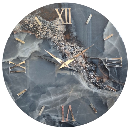 Orologio per parete cielo 60cm azzurro tondo design moderno