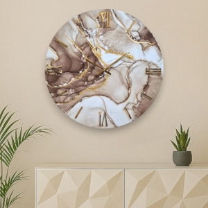 Orologio luxury per parete 60cm rotondo moderno in resina