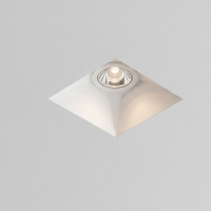 Faretto da incasso a soffitto quadrato di gesso a scomparsa