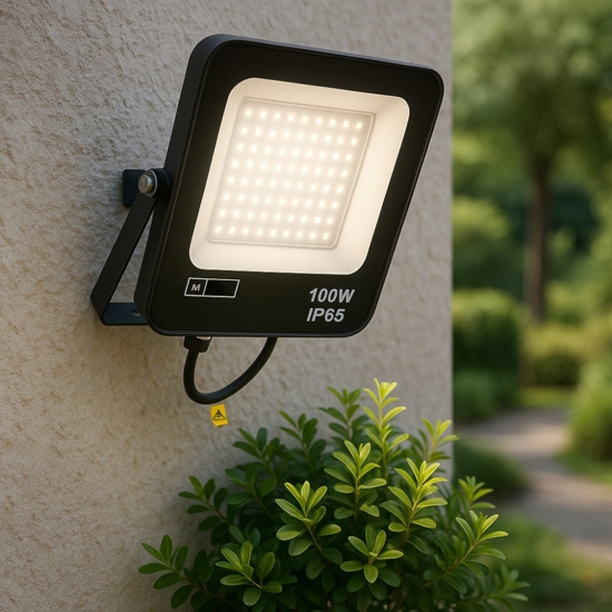 Faro da esterno ip65 100w 6000k orientabile fp
