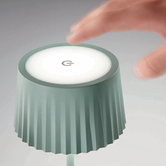 Lampada da tavolino per esterno oro led 3w 3000k ondaluce lt macao